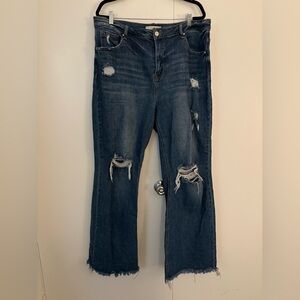 Straight leg jeans